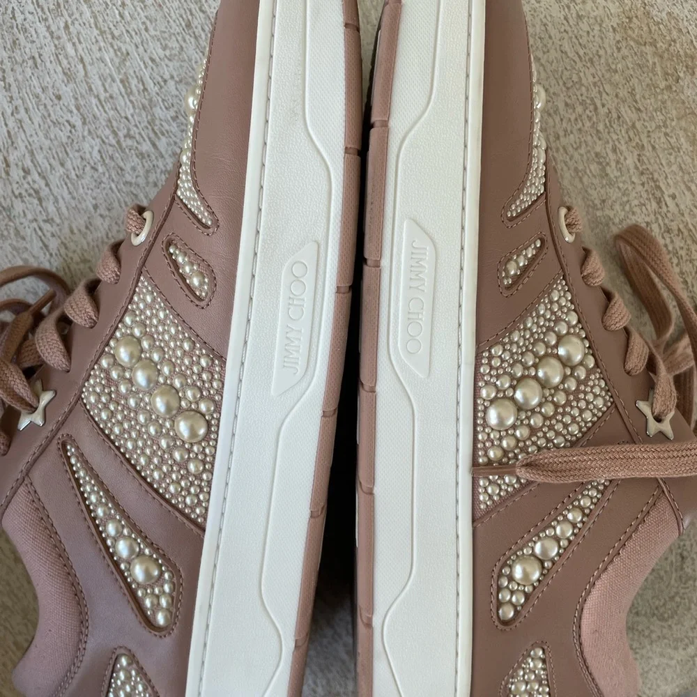 Jimmy Choo sneaker in Ballet Pink - Picture 5 of 11